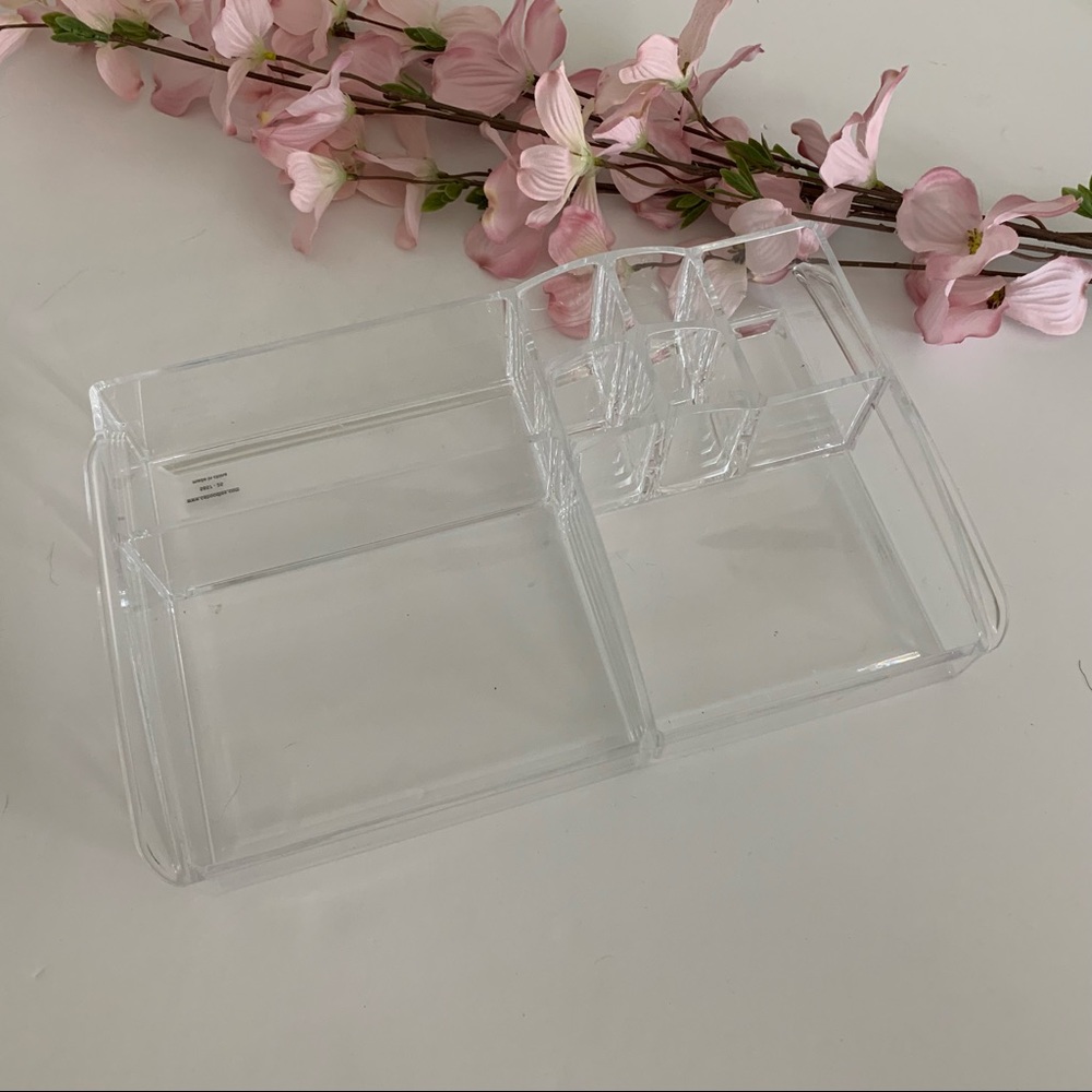 Acrylic makeup cosmetic vanity tray